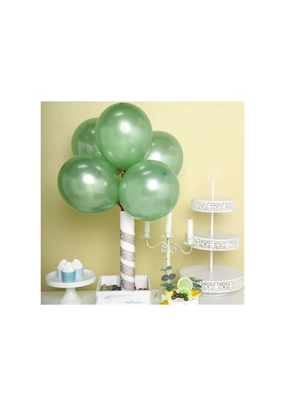 Yeşil Metalik Balon 20 Adet 418