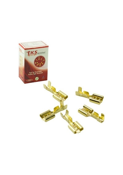 Sarı Kablo Pabuç (Sf-2D) (300Lük) Paket Fiyatı Dişi Fiş Tırnaklı