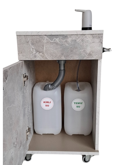 Seyyar Lavabo L10 Mermer Desen Mermer Rengi