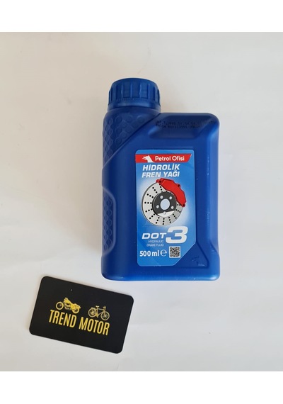 Petrol Ofisi Dot 3 Hidrolik Fren Yağı 500 Ml - Yeni Üretim