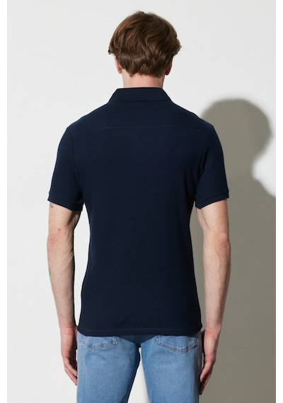 Wrangler Erkek Polo T Shirt W231325410 410 LACİVERT Lacivert