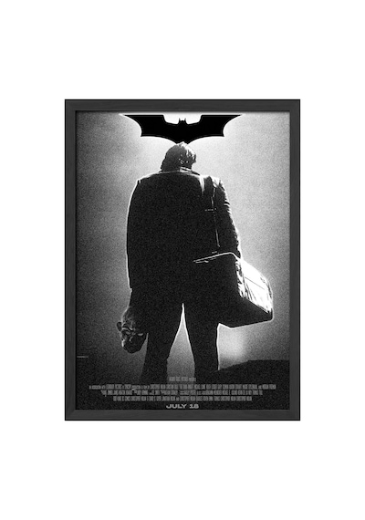 Batman Joker Siyah Ahşap Çerçeveli Poster, Dekoratif Film Duvar Tablosu