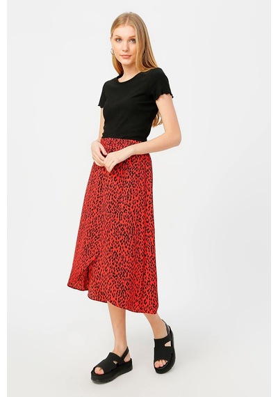 Only Kadın Kısa Kollu Fırfırlı Crop T-shirt - 15201206 Onlemma 001