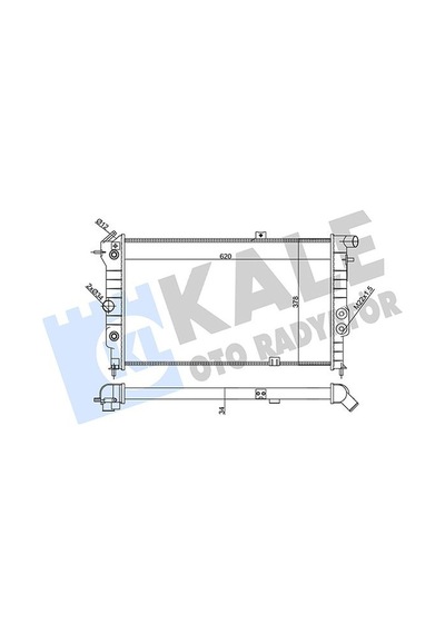 Kale 356860 Motor Su Radyatörü - Opel Vectra A 1988-1995 2.0 İ Gt Otomatik Şanz. Klimalı Araçlar 1300133 - 1300135