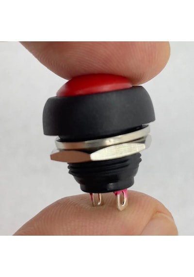 Ic-184 Kırmızı Plastik Push Buton 12mm Pbs-33b