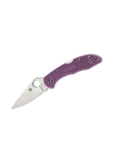 Spyderco Delica 4 Purple Lightweight Flat Ground Plainedge Kamp Çakı Mor