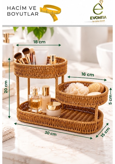 Evonıta Rattan Evonıta 3 Katlı Rattan Organizer Hasır Görünümlü Banyo Mutfak Makyaj Kozmetik Düzenleyici Çok Amaçlı Sepettepsisi Hasır Görünümlü Kulplu Servis Sepeti Kahvaltılık Ekmeklik Meyvelik Dekoratif Tepsi Kahverengi Evonıta Rattan Evonıta 3 Katlı Rattan Organizer Hasır Görünümlü Banyo Mutfak Makyaj Kozmetik Düzenleyici Çok Amaçlı Sepettepsisi Hasır Görünümlü Kulplu Servis Sepeti Kahvaltılık Ekmeklik Meyvelik Dekoratif Tepsi Kahverengi
