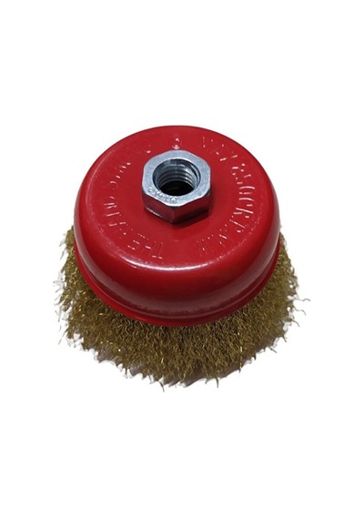 Strong Dalga Telli Saçaklı Çanak Tel Fırça 100 Mm