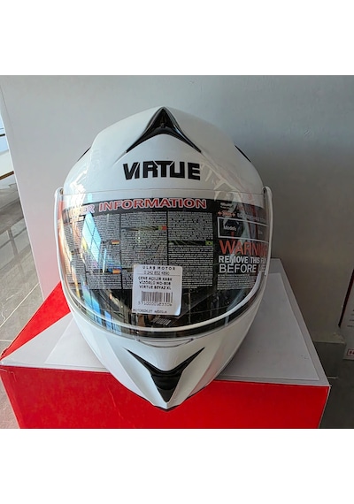 Çene Açılır Kask Vizörlü Md-808 Vırtue Beyaz L