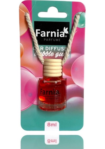 Farnia Yüksek Esanslı Askılı Araç Kokusu Edp Parfüm Tatlı Sakız 8 Ml 3 Adet Avantaj Paketi