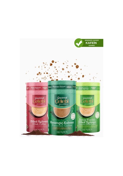 Fıstıklı,dibek,menengiç Kahvesi 250 Gr X 3'lü Set Diğer