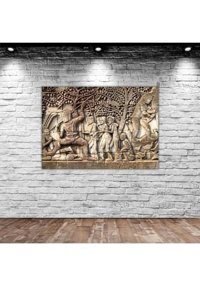 Bk Home Duvar Oyma Tasarımlı Kanvas Tablo 50x70cm-6 Bkbitmeyen78271 Bk