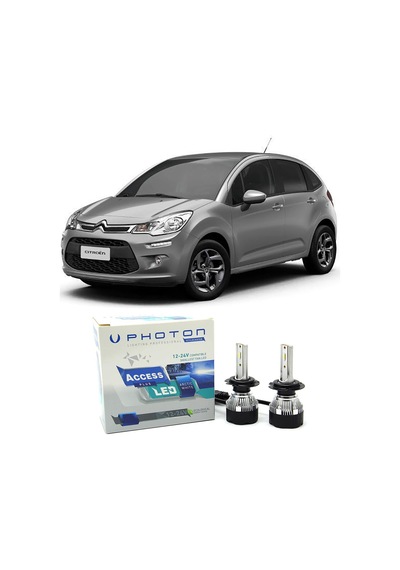Citroen C3 Led Xenon Kısa Far Ampulü H7 Access Yeni Seri Beyaz 2002 - 2016
