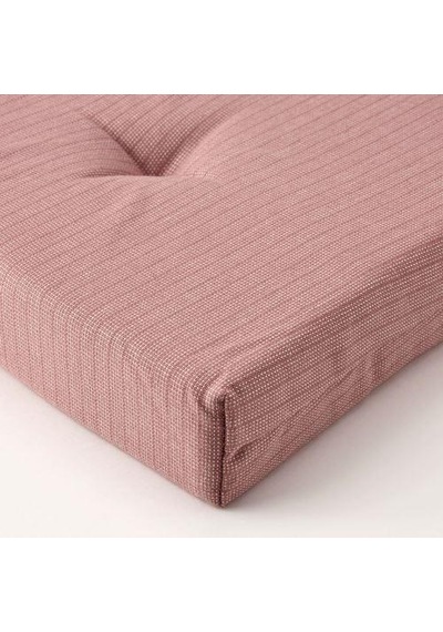 Sandalye Minderi Pembe Renk MeridyenDukkan 35/42x40x4 cm IKEA Cırt Cırtlı Bantlı