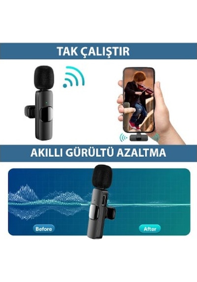 Wireless Yaka Mikrofonu