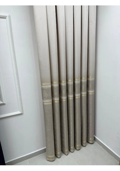 Nivemeshome Ürgüp V-5228 1/3 Sık Pile Fon Perde Apm Vizon