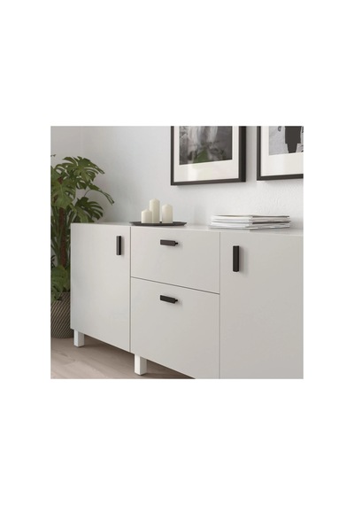Ikea Hackås 2'li Mobilya Kulpu 100 Mm Siyah