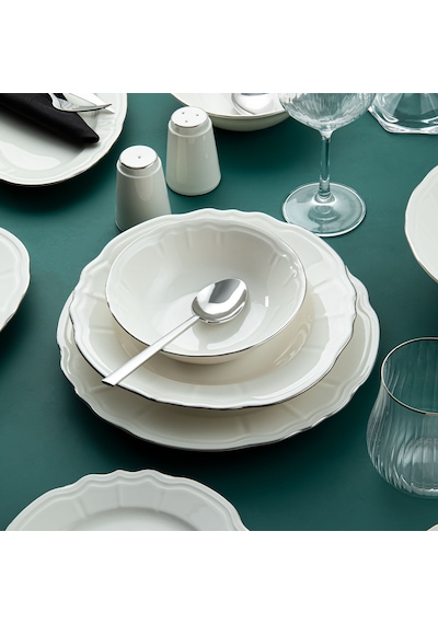 Aryıldız Tiffany Platin 30 Parça 6 Kişilik Yemek Takımı Platin