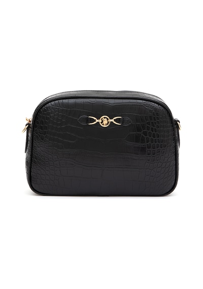 U.S. Polo Assn. Kadın Siyah Kroko Çapraz Çanta 50317817-VR046