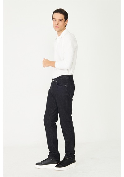 Siyah Premium Denim Erkek Jean Pantolon Siyah