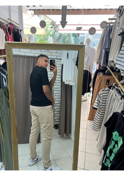 Tuba Toptaş Jogger Pantolon Bej