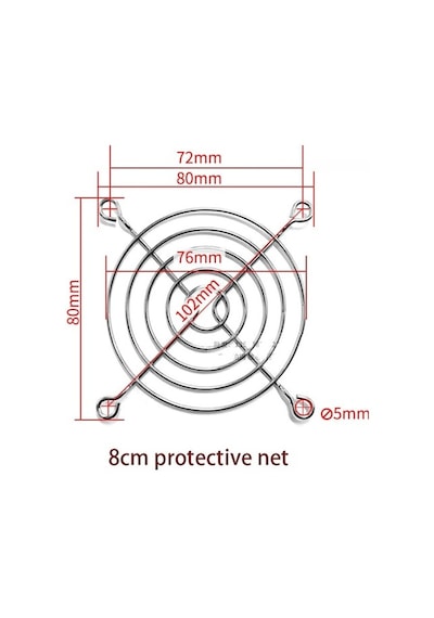 Buhara 8Cm Fan Teli - 80X80Mm 100 Adet