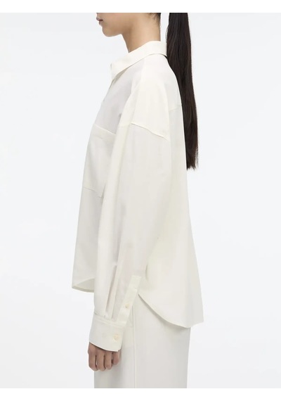 Calvin Klein Cotton Voıle Ls Shır Kadın Beyaz Gömlek