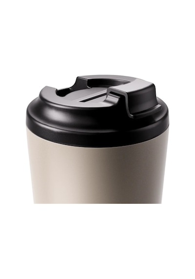 Made By Fressko Grande Boy Paslanmaz Çelik Çift Duvar Yeniden Kullanılabilir Kahve Bardağı, Termos, Yalıtımlı Termal Kupa, 475 Ml Oat - Krem