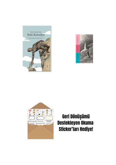 İlahi Komedya Bez Ciltli + İlahi Komedya - Cennet + Okuma Sticker'ları