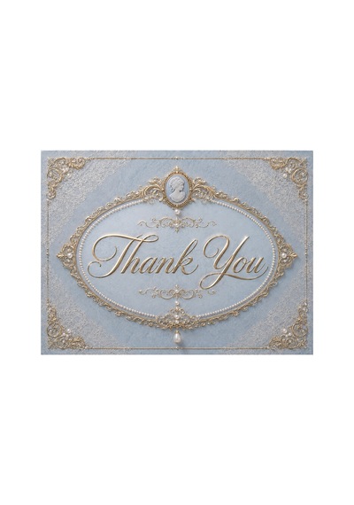 Vintage Gold Thank You Kartı 100 Adet Premium Paket Içi Teşekkür Kartı 8x5 Cm - Lacivert - 085