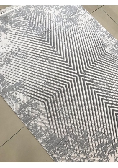 Merinos Halı Elegance 74433 095 Serisi Akrilik Salon Oturma Yatak Odası Halısı Gri