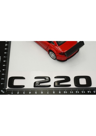 C 220 Bagaj Parlak Siyah ABS 3M 3D Yazı Logo