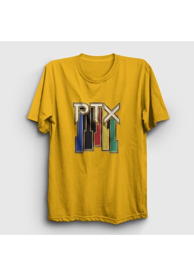Presmono Unisex Vintage Pentatonix T-shirt Sarı