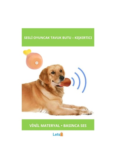 Sesli Vinil Köpekler İçin Eğlenceli Tavuk Butu Oyuncak