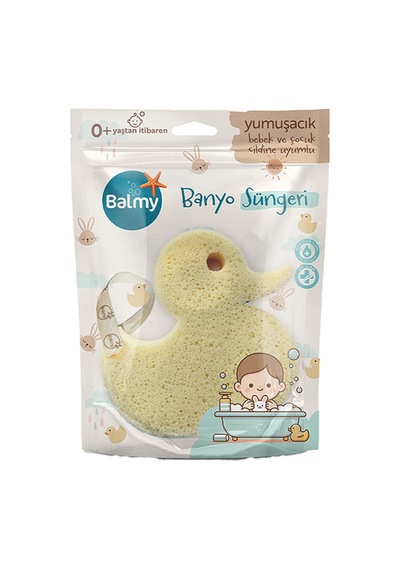 Balmy Ördek Banyo Bebek Süngeri 4 Adet