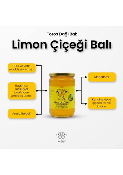 Toros Dağı Limon Çiçeği Balı 860 G