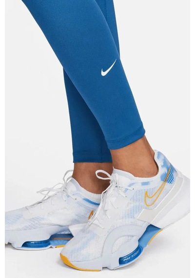 Nike One High Rise Leggings Full Length 2 Cepli Yüksek Belli Toparlayıcı Tayt Mavi Sax