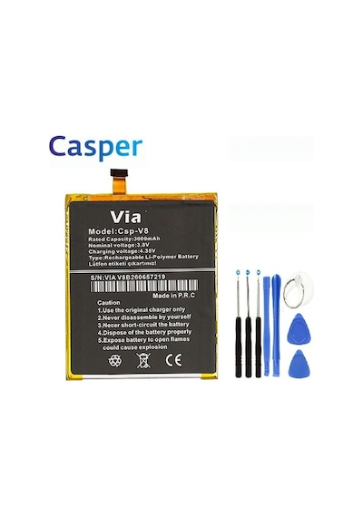 Casper Via V8 Pil Batarya ve Tamir Seti
