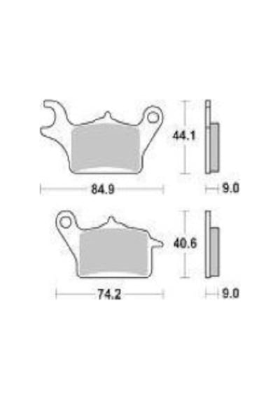 Yamaha Trıcıty 125 Brakıng Ön Sağ Fren Balatası 2014-2018 988Sm1