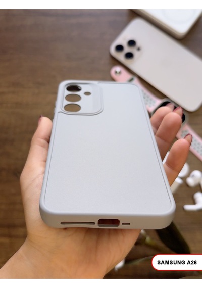 Samsung Galaxy A26 Uyumlu Kamera Korumalı Darbeye Dayanıklı Renk Atmayan Keep Silikon Kılıf Gri