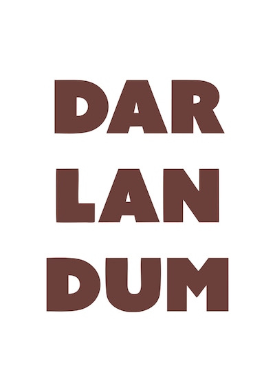 Darlandum Araba Sticker 17x17 Cm Kahverengi