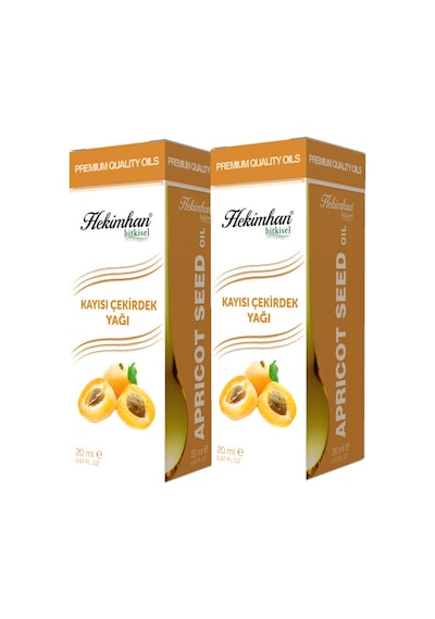 Hekimhan Bitkisel Kayısı Çekirdek Yağı 2 x 20 ML