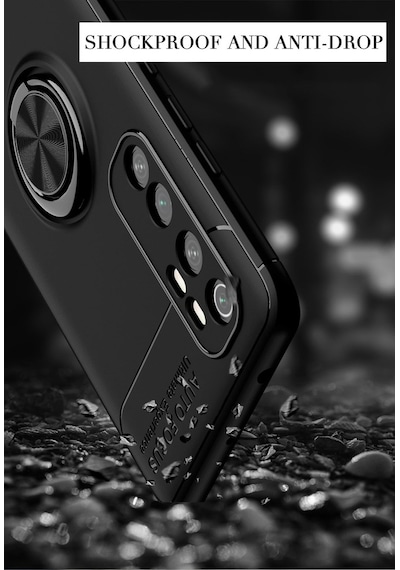 Xiaomi Mi Note 10 Lite Kilif Lens Koruma Standli Yüzüklü Silikon 407286675