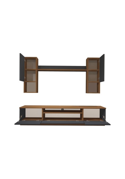 Decoraktiv Trendstyle 5das Mdf Tv Ünitesi Tv Sehpası Ceviz - Antrasit