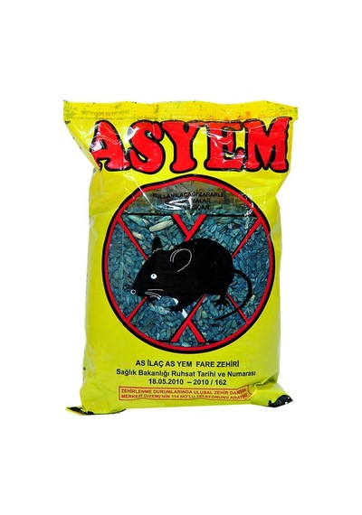 Asyem Fare Ve Sıçan Zehiri 250 Gr Fare Ve Sıçan Yemi Çok Renkli