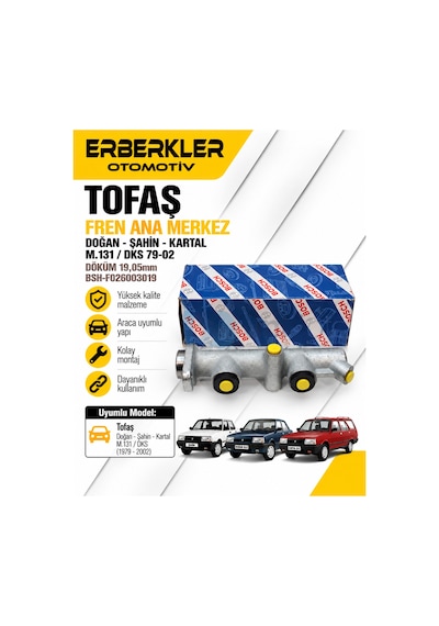 Fren Ana Merkez Dogan / Sahın / Kartal / M.131 / Dks 79-02 Döküm 19,05mm Bsh-f026003019 - Erb921