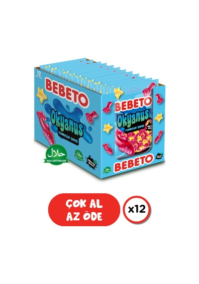 Bebeto Okyanus 80 Gr. Jelly 12'li Paket
