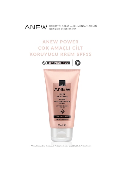 Anew Power Çok Amaçlı Cilt Koruyucu Krem Spf15 50 Ml. Üçlü Paket