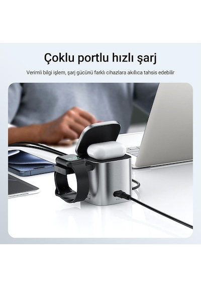 Acefast 6in1 80w Gan Masaüstü Şarj İstasyonu - Z9