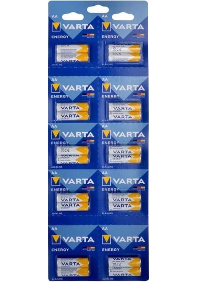 Varta Energy Aa 20'li Kartela Alkaline Kalem Pil